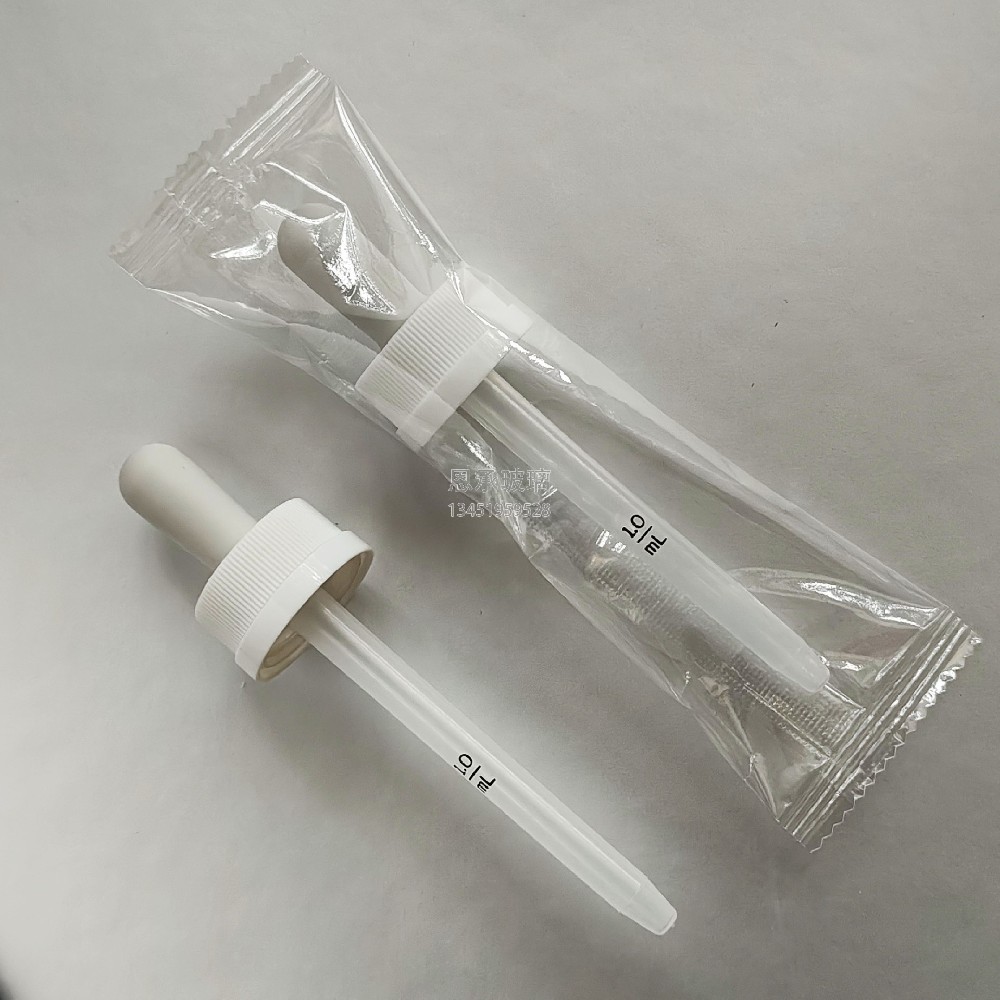 24-400 口服液滴管盖 压旋盖安全盖 硅胶胶头 pp塑料刻度滴管 独立包装