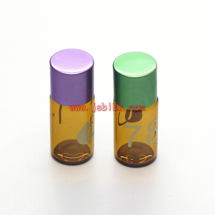 小玻璃瓶管制瓶带电化铝盖