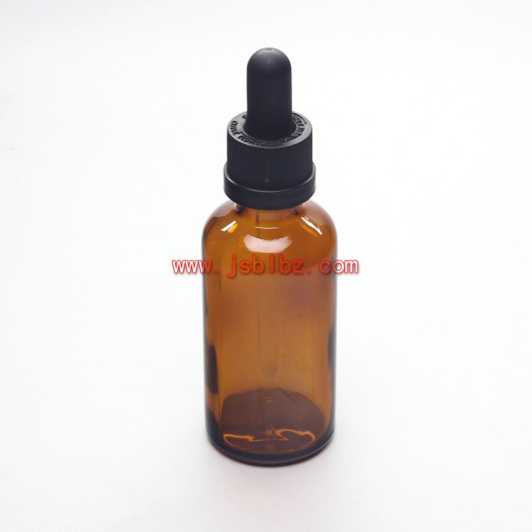 50ml精油瓶玻璃瓶带压旋滴管盖厂家批发