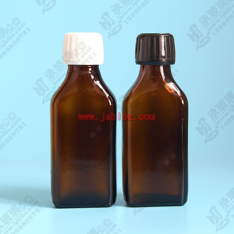 100ml口服液瓶带防盗盖钠钙玻璃瓶